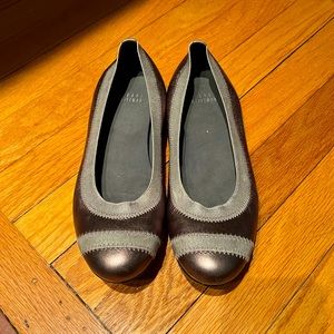 Stuart Weitzman bronze ballet flat